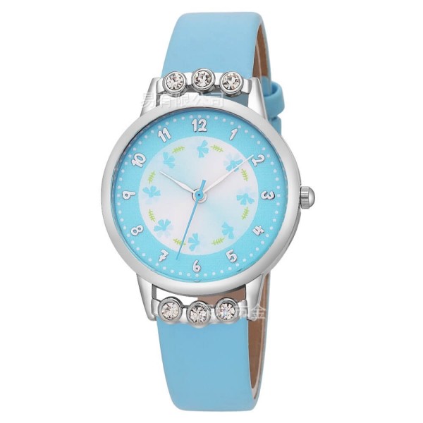 Watch for kids with crystal pebbles, light blue color